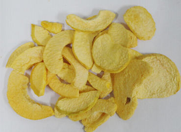 Rendah Fat Beku Buah Kering, Kuning Kering Peach Chips 0,3-0,5% Asam Sitrat