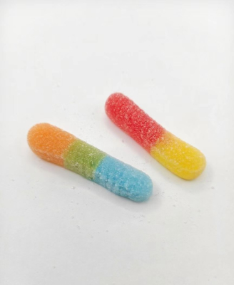 Permen Lunak Caterpillar Kustom 20g*20pcs Ukuran Paket Permen Gummy Sehat Camilan Buah Untuk Camilan Anak-anak