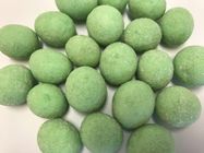 Round Wasabi Spicy Candied Peanuts Green Color No Pigment Kesehatan Bersertifikat