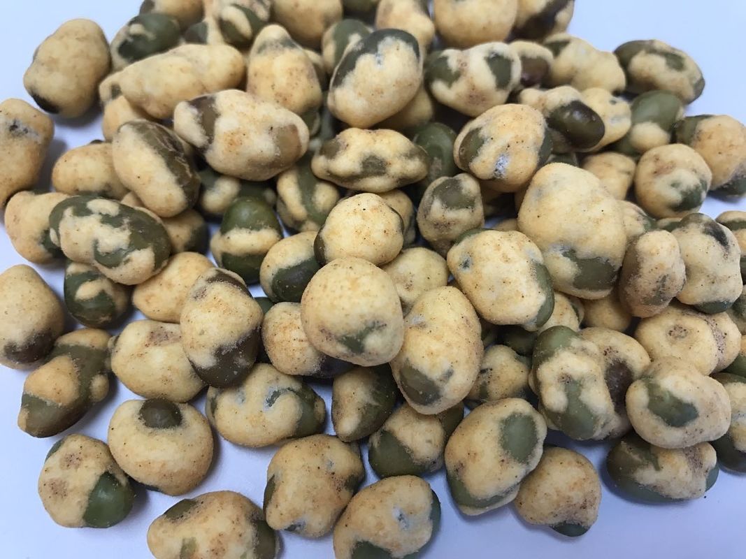 Delicious Coated Roasted Soybean Snack Warna Hijau BBQ Flavour Safe Raw Ingredient