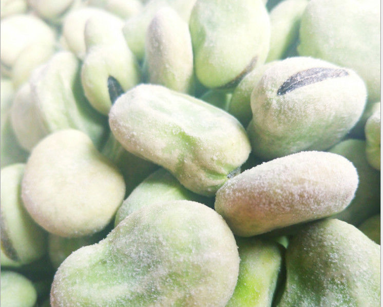 Protein Tinggi Fresh frozen Broad Beans Natural Green Foods Untuk Supermarket