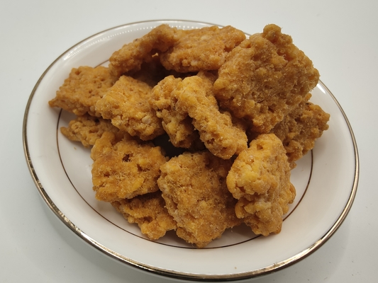 Pengecer Makanan Ringan Kerak Nasi Rasa Telur Asin Logo Pribadi Melalui Pengiriman Laut
