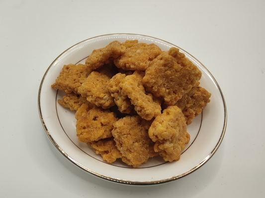 Pengecer Makanan Ringan Kerak Nasi Rasa Telur Asin Logo Pribadi Melalui Pengiriman Laut