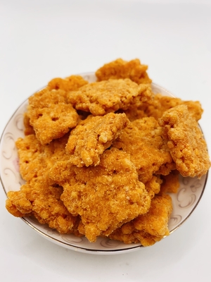 Salad telur kuning daging kering Floss Glutinous Rice Cracker Campuran kaya dan lembut Aroma Crispy Rice Fried Rice Crust Guoba