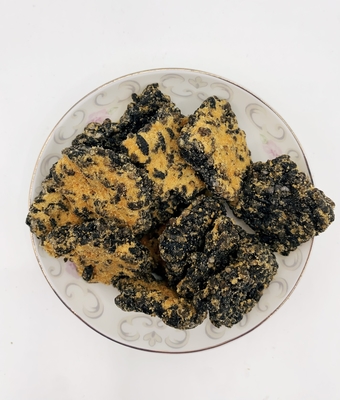Guoba Emas Hitam Kuning kuning telur Dan Babi Floss Rasa Nasi Cracker Campuran Crispy Rice Goreng Nasi Kulit