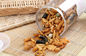 Asin Pedas Beras Cracker Mix Dilapisi Kacang Peas Kacang Hijau Campuran Sancks Foods