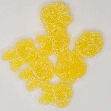 Warna Campuran Fun Bentuk Buah Infused Permen Karet dengan Lapisan Gula