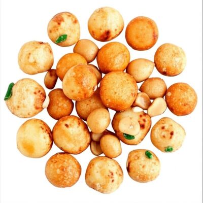 Nasi Pedas Keker Kacang Kacang Campuran Renyah Makanan ringan Asia Bebas Gluten Vegan Partai Munch