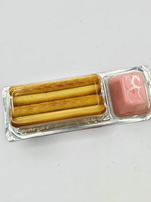 Keripik Cocolan Stroberi dengan Puree Stroberi Asli dan Camilan Kotak Makan Siang Anak-anak Non-GMO yang Diperkaya Kalsium