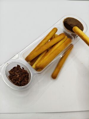 Keripik Cocolan Cokelat Gourmet dengan 22% Padatan Kakao dan Garam Merah Muda Himalaya dalam Kantong Ganda Kupas-Segel