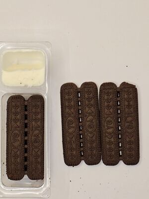 Kripis Dip Cream susu dengan 35% susu padat dan kemasan kompartemen - Campuran makanan ringan sehat berkurang laktosa