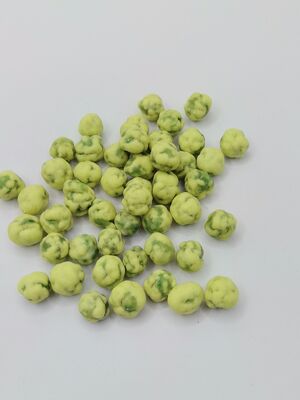 Camilan Kacang Kedelai Kacang Hijau Wasabi dengan Umur Simpan Panjang, Bersertifikat HACCP/BRC/KOSHER/HALAL dan Dipanggang dengan Lembut