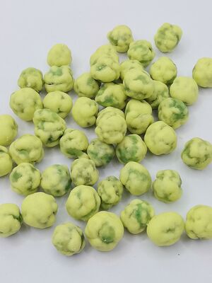 Camilan Kacang Kedelai Kacang Hijau Wasabi dengan Umur Simpan Panjang, Bersertifikat HACCP/BRC/KOSHER/HALAL dan Dipanggang dengan Lembut