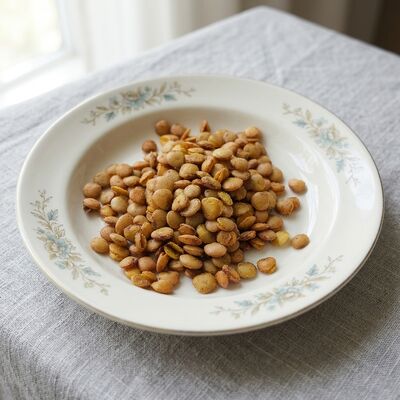 Makanan ringan Edamame Berlapis Buffalo dengan Rasa Buffalo yang Bold, Edamame dengan Kerang Renyah, dan Protein Tanaman yang Tinggi