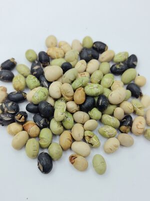 Triple Bean Blend Soya Bean Snacks - Lightly Salted Low-Oil Roasted Mixed Bean Snacks