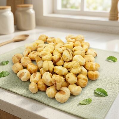 Makanan ringan jagung goreng asin dengan rasa jagung alami, bebas kerang dan ringan & serbaguna untuk semua kesempatan