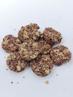 Cluster Oat Coklat Hitam Berserat Tinggi Bebas Rasa bersalah - Makanan ringan Buah Kedelai Renyah Portable