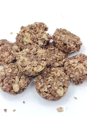 Cluster Oat Coklat Hitam Berserat Tinggi Bebas Rasa bersalah - Makanan ringan Buah Kedelai Renyah Portable