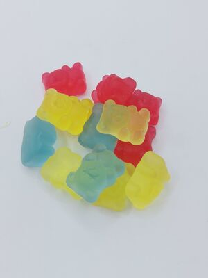 Gummy Bear Berwarna-warni - Bentuk Beruang yang Cantik, Tekstur Berkilau dan Berkilau, Dibuat Dengan Bahan-bahan Premium