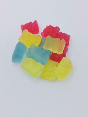 Gummy Bear Berwarna-warni - Bentuk Beruang yang Cantik, Tekstur Berkilau dan Berkilau, Dibuat Dengan Bahan-bahan Premium