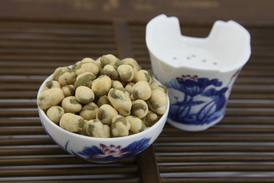 Makanan ringan kacang kedelai bergizi rasa BBQ Edamame panggang dengan masa simpan 12 bulan
