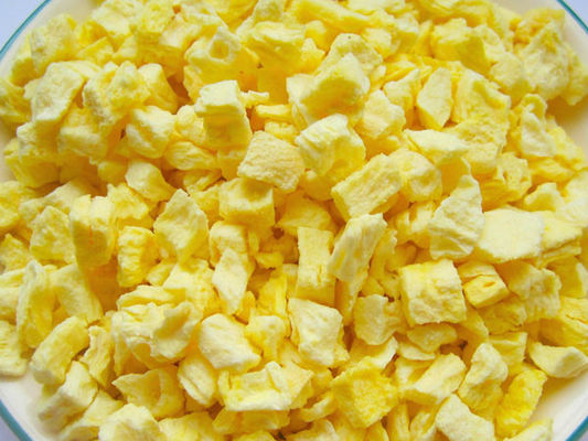 Beku Kering Bergizi Buah, Beku Kering Nanas Buah Rasa Mentah