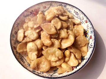 Tekstur Keras Split Fava Bean Crisps Dilapisi Bumbu Tidak Ada Bahan Baku Pigmen