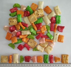HALAL Colourful Soy Sauce Flavour Rice Crackers Campurkan OEM Timur Tengah Bentuk Berbeda Populer Makanan Ringan Anak Lucu