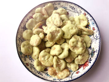 Dilapisi Wasabi Flavour Broad Beans Snack Foods Halal Dengan Modified Corn Starch