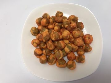 Vegan BRC Sriracha Flavour Coated Green Peas Snack OEM Makanan Ringan Rasa Pedas Panas
