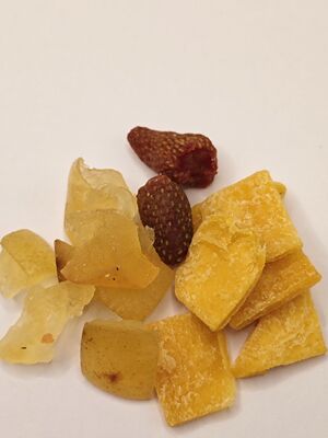 Camilan Buah Kering Campuran Stroberi Mangga Madu Pomelo Manis Kenyal