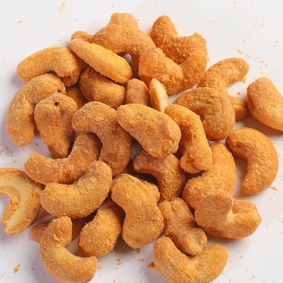 Makanan Ringan Rasa BBQ Panggang Sehat Dilapisi Kacang Mete Panggang dengan Sertifikasi Kosher/Halal/BRC