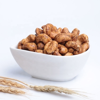 Kacang Mete Panggang NON-GMO Lada Hitam Snack Makanan Kacang Sehat dengan Sertifikasi Halal/Kosher