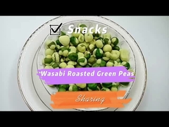 Rasa Wasabi tepung berlapis Kacang hijau panggang Nutrisi penuh Makanan sehat renyah